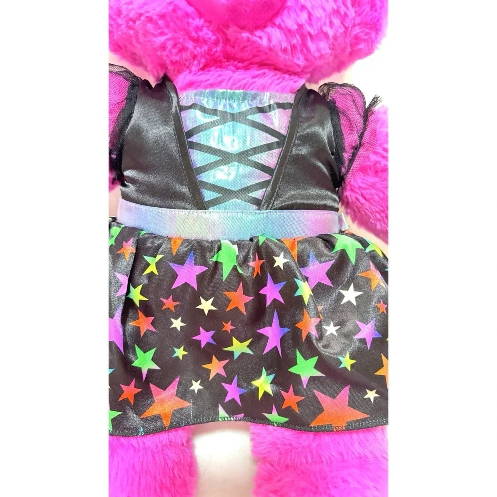Build-A-Bear Midnight Glow Kitty Plush Pink Stuffed Animal Toy Cat BAB